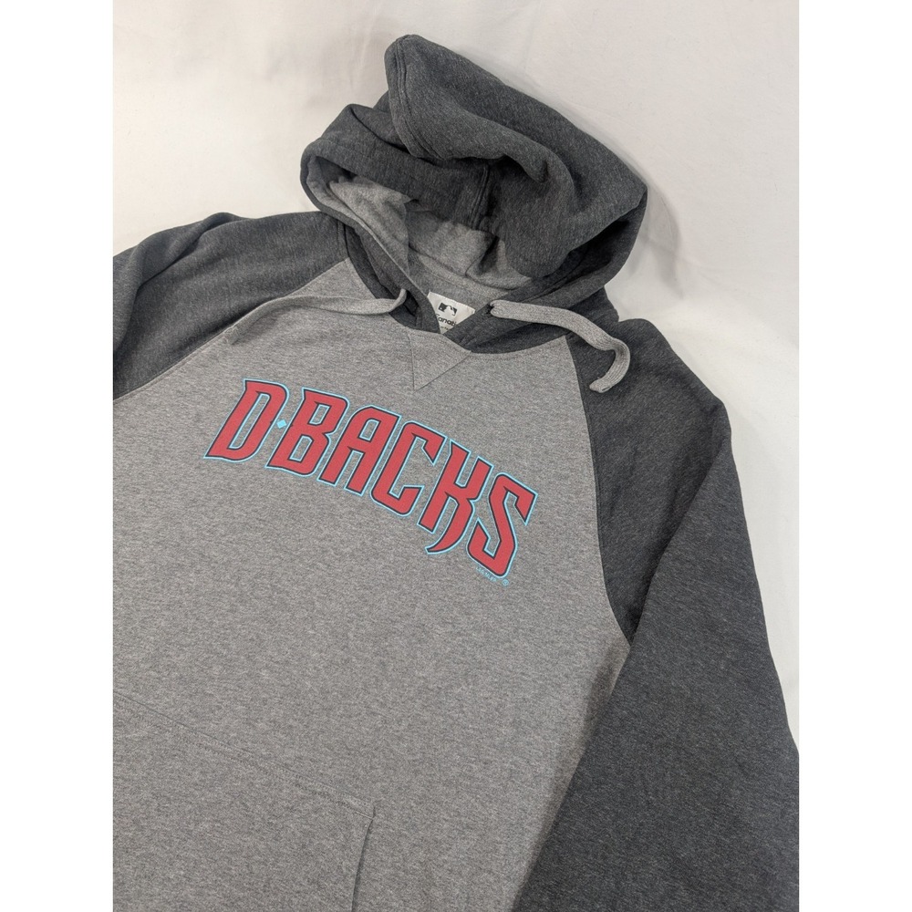 Mens Arizona‎ Diamondbacks Fanatics Hoodie Medium Gray Sweatshirt MLB Baseball